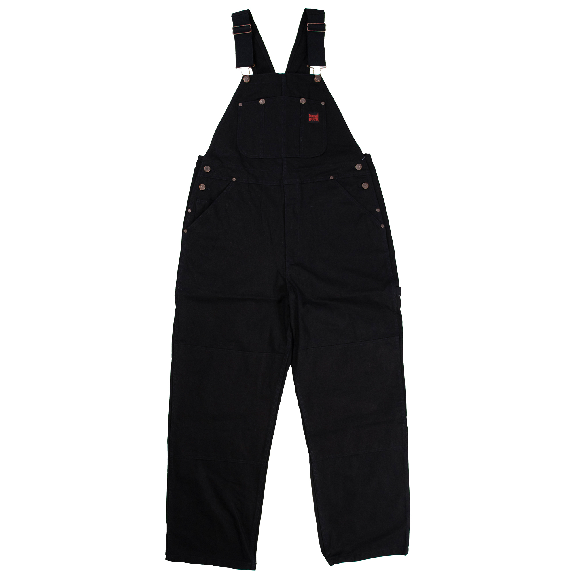 Tough Duck, Unlined Bib Overall, Size XL, Color Black, Model# I19811